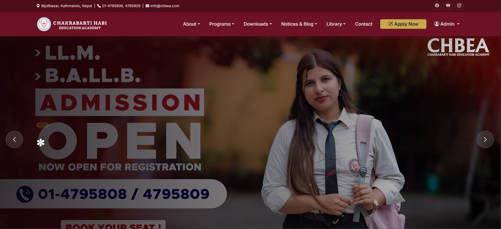 Chakrabarti Habi Education Academy Website